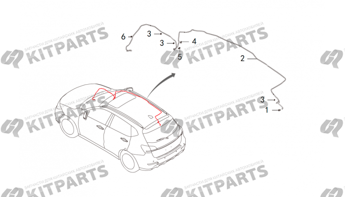 Омыватель стекла 5-й двери Haval H2