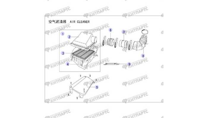 Корпус воздушного фильтра Hover (Ховер) дизель Great Wall Hover