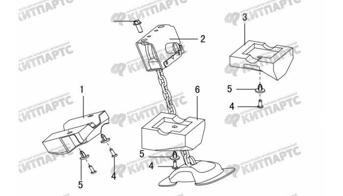 Лифт запасного колеса Great Wall Hover H3 New