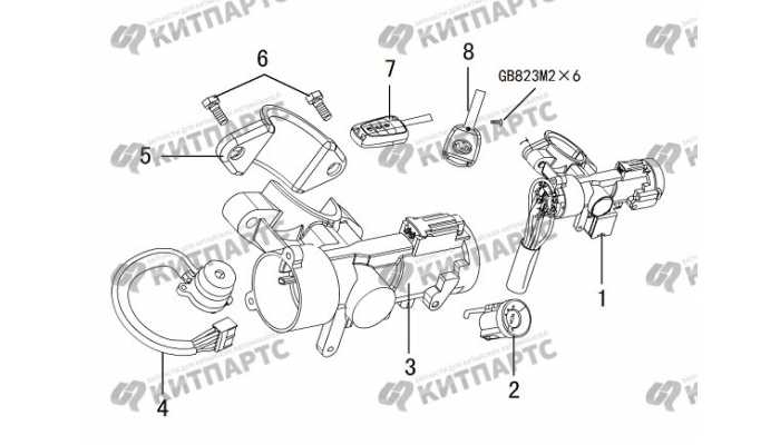 Замок зажигания Great Wall Hover H3 New