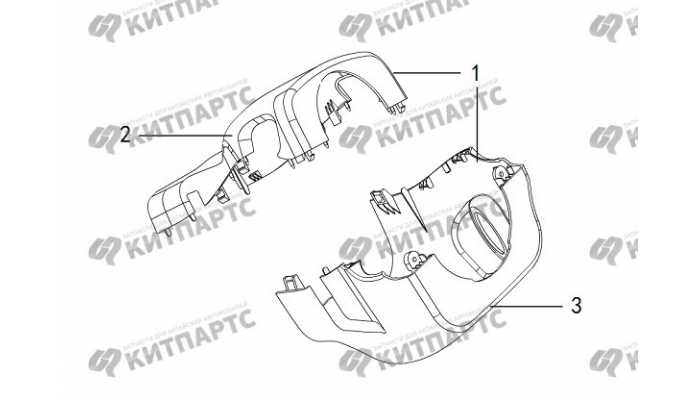 Кожух рулевой колонки Great Wall Hover H3 New