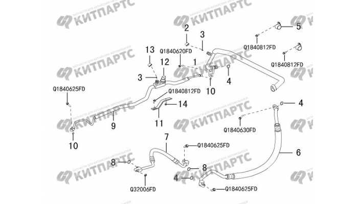 Трубки кондиционера Great Wall DW Hower H5