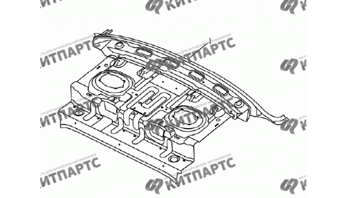 Панель багажника (седан) Geely