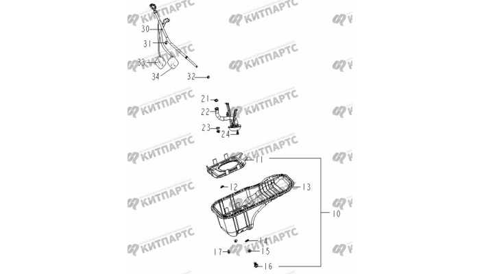 Поддон масляного картера Geely